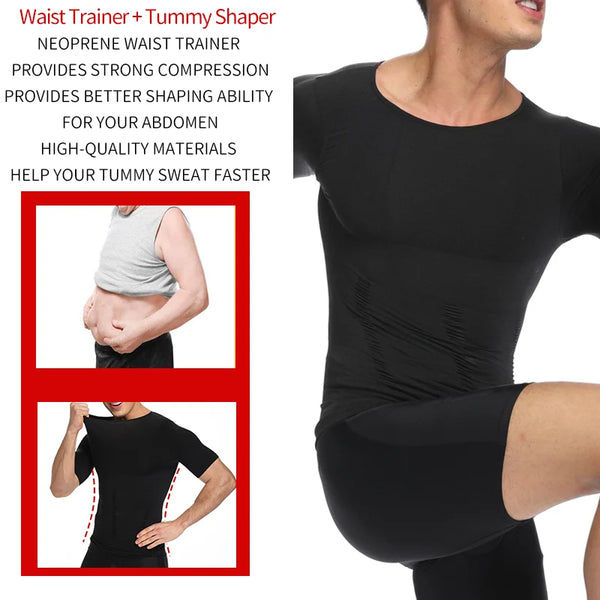 Débardeur gainant pour homme - Affinez votre silhouette en quelques secondes !-