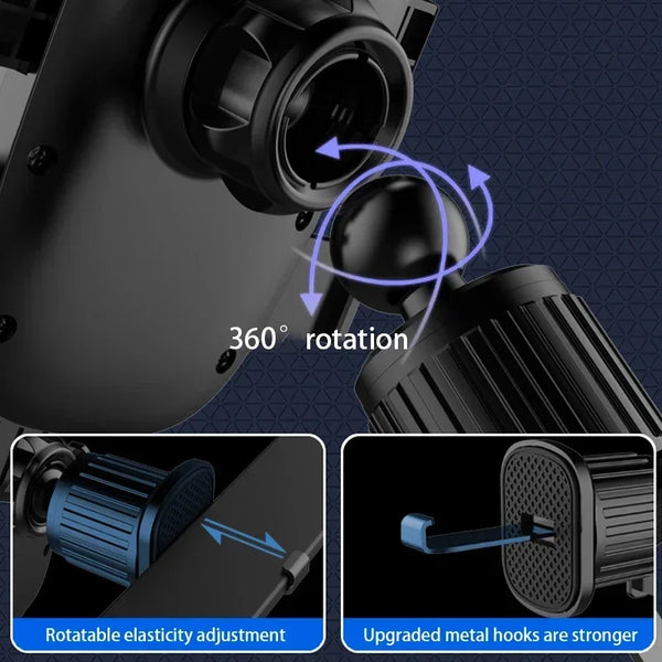 Support de téléphone pour voiture, accessoires, support pour grille d'aération intérieure, pièce de support pour téléphone portable, base de fixation, clip de fixation