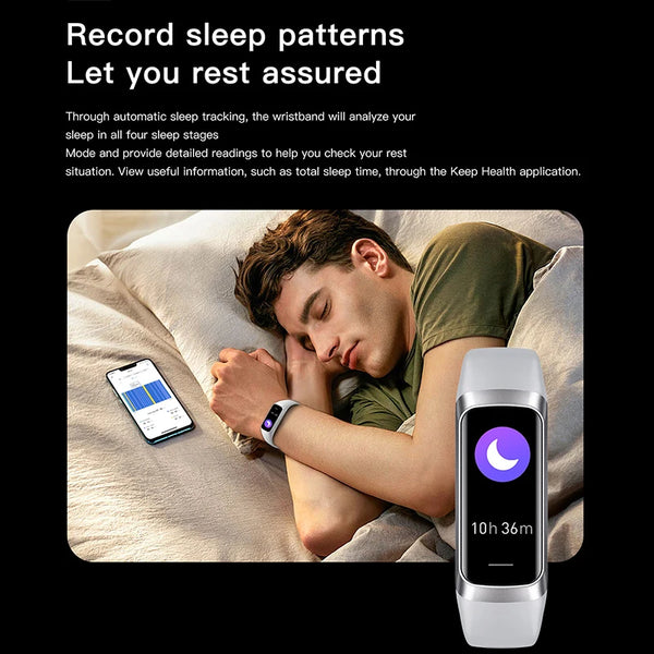 Fitness Tracker Activity Tracker 1.10''AMOLED Touch Color Screen,Smart Watch With 24/7 Blood Oxygen Heart Rate IP68 Waterproof
