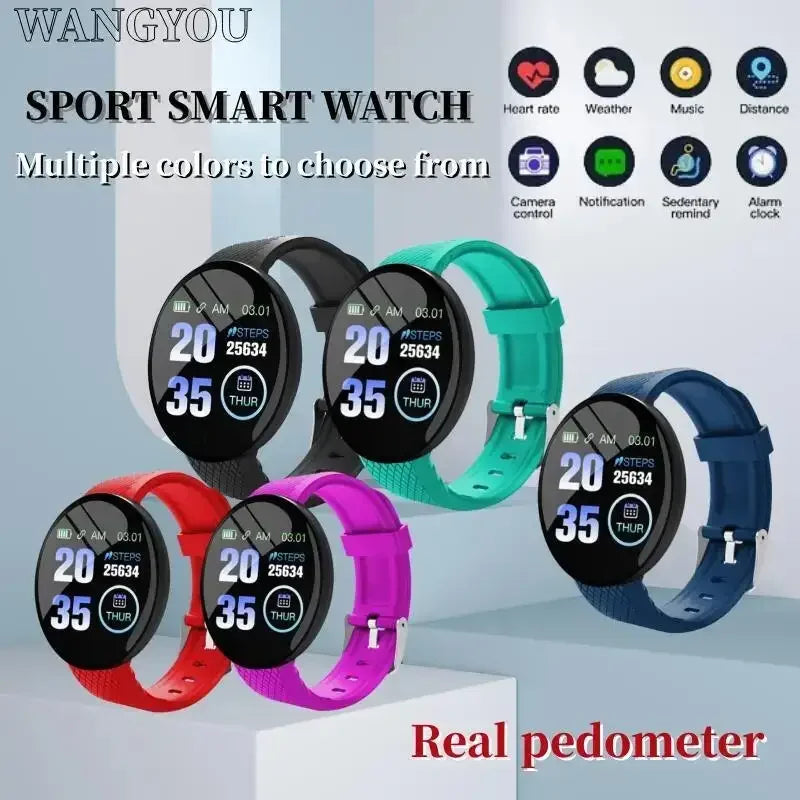 Smart Watch Family Edition: HR/BP Monitor, Fitness Tracker Bracelet for Android iOS - Men Women Children Use