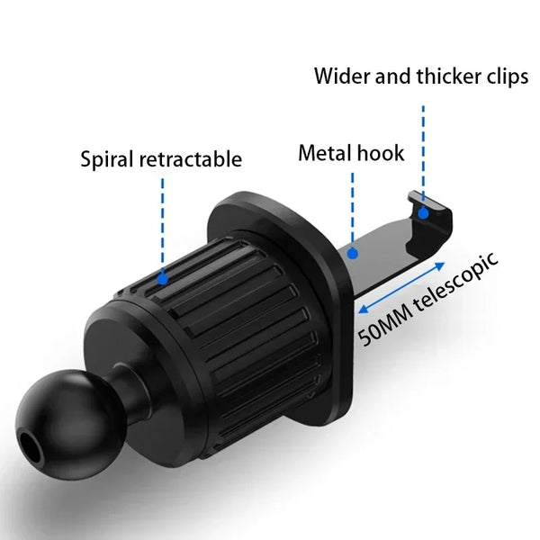 Support de téléphone pour voiture, accessoires, support pour grille d'aération intérieure, pièce de support pour téléphone portable, base de fixation, clip de fixation