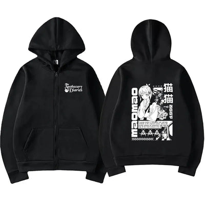 Anime The Apothecary Diaries Zipper Hoodie Men Women Kawaii Fashion Harajuku Casual Long Sleeve Fleece Sweatshirts Jacket Coat