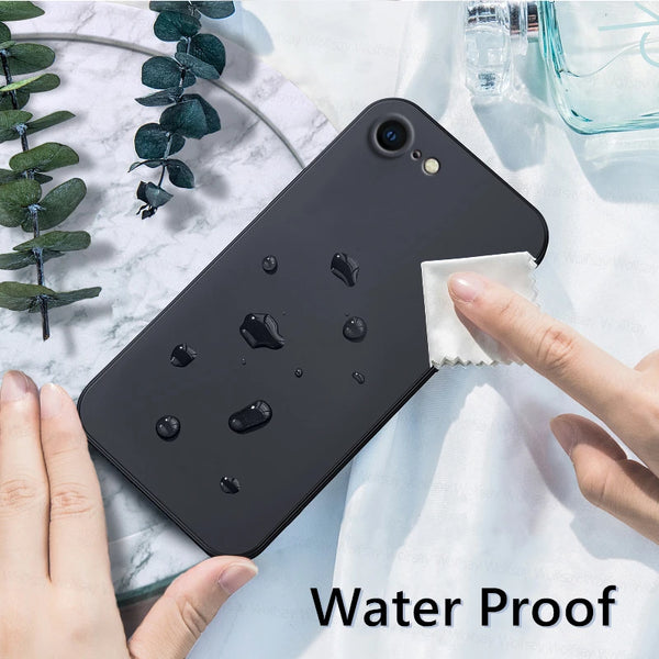 Coque pour iPhone 8, iPhone SE 2022, 2020, 7 et 8 : protection de luxe antichoc en silicone liquide TPU souple.