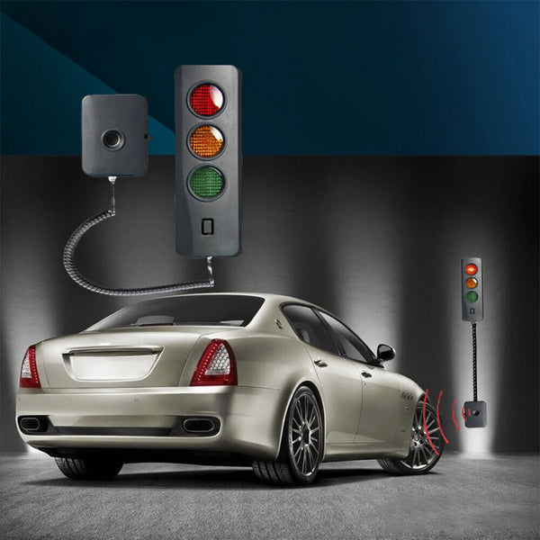 Smart Parking Device Garage Safe Light Auto Parking System Distance Stop Aid Car Guide Sensor Blue Yellow Red Flashing LED Light