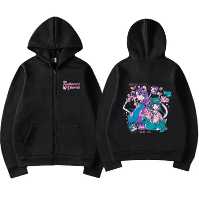 Anime The Apothecary Diaries Zipper Hoodie Men Women Kawaii Fashion Harajuku Casual Long Sleeve Fleece Sweatshirts Jacket Coat