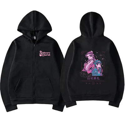 Anime The Apothecary Diaries Zipper Hoodie Men Women Kawaii Fashion Harajuku Casual Long Sleeve Fleece Sweatshirts Jacket Coat